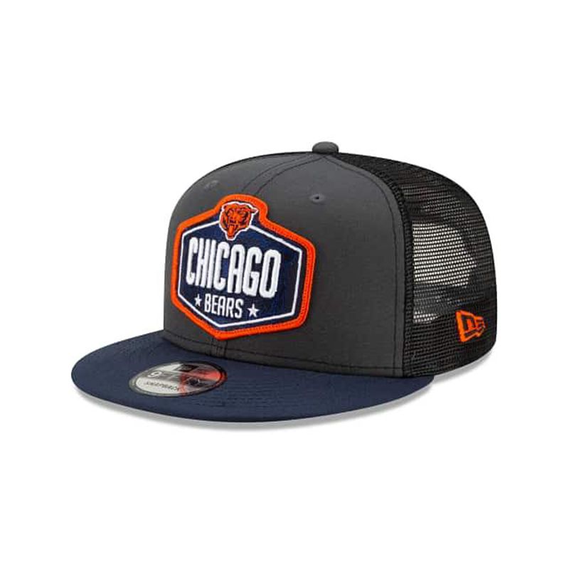 NFL Chicago Bears Draft 9Fifty Snapback (OCW7630) - Grey New Era Caps